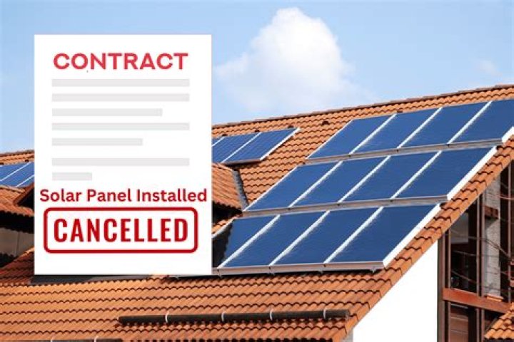 Can you cancel solar panel contract?