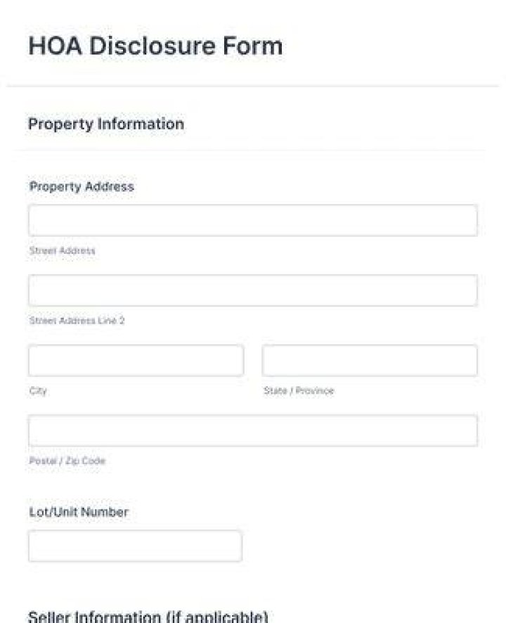 What is a HOA disclosure?