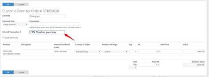What is ITN number?