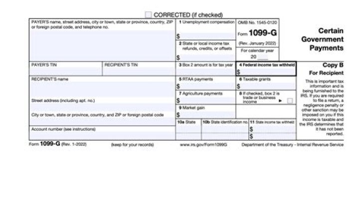 Why did I get a corrected 1099-G?