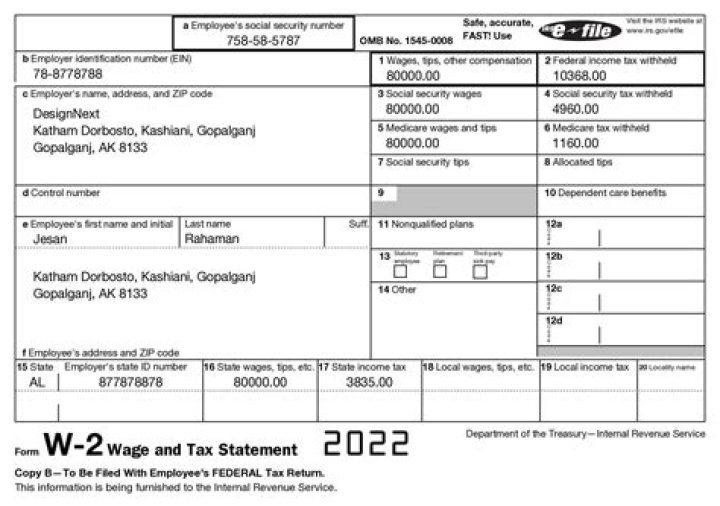 Why does my W-2 say a different state?